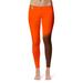 Women's Orange/Brown Bowling Green St. Falcons Letter Color Block Yoga Leggings