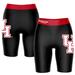 Women's Black/Red Houston Cougars Plus Size Logo Bike Shorts