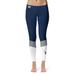 Women's Blue/White Colorado School of Mines Orediggers Ankle Color Block Yoga Leggings