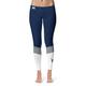 Women's Blue/White Colorado School of Mines Orediggers Ankle Color Block Yoga Leggings