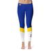 Women's Blue/White McNeese State Cowboys Ankle Color Block Yoga Leggings