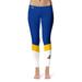 Women's Blue/White University of New Haven Chargers Ankle Color Block Yoga Leggings