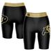 Women's Black/Gold Colorado Buffaloes Plus Size Logo Bike Shorts