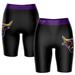 Women's Black/Purple Minnesota State Mavericks Plus Size Logo Bike Shorts