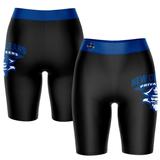 Women's Black/Blue New Orleans Privateers Plus Size Logo Bike Shorts