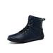 Crocowalk Women & Men Slip Resistant Lace Up Wrestling Shoes Training Boxing Shoe Nonslip High Top Sneakers Blue 9.5