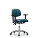 Latitude Run® Task Chair Aluminum/Upholstered in Gray/Blue | 27 W x 25 D in | Wayfair 8533B2292E9B4917BC3ADE78F85171B0