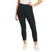 Plus Size Women's Essential Cropped Legging by June+Vie in Heather Charcoal (Size 18/20)