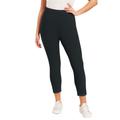 Plus Size Women's Essential Cropped Legging by June+Vie in Heather Charcoal (Size 30/32)
