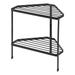 Tower Yamazaki Home Stove Top Rack Two Tier Corner Riser - Pot Holder Frying Pan Rest, Steel Steel in Black | 13.46 H x 13.39 W x 8.86 D in | Wayfair