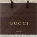 Gucci Storage & Organization | Gucci Brown Paper Shopping Bag Small See Photos | Color: Brown | Size: 9” W X 6.5” H X 3.75” D