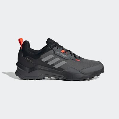 Wanderschuh ADIDAS TERREX "TERREX AX4 GORE-TEX", Gr. 42,5, grau (grau six, grau four, solar rot), Textil, Synthetik, spo