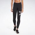 Leggings REEBOK "RI BL Cotton Legging" Gr. M (38/40), N-Gr, schwarz (black) Damen Hosen Sport Leggings