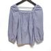 J. Crew Tops | J.Crew Penny Top In Gingham Blue And Purple Square Neck Womens Size 10 | Color: Blue/Purple | Size: 10