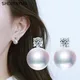 SHDIYAYUN-Boucles d'oreilles en perles fines pour femmes perle d'eau douce style princesse boucle