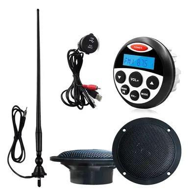 Récepteur stéréo Bluetooth pour bateau lecteur Audio AM MP3 pour voiture haut-parleur étanche de 4