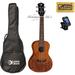 Luna Mahogany Mo o Concert Ukulele w/ Tuner & PC UKE MO MAH PACK