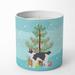 Caroline's Treasures Japanese Bobtail Cat Merry Christmas 10 Oz Decorative Soy Candle Soy in Blue/Brown/Green | 3.75 H x 3.25 W x 3.25 D in | Wayfair