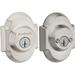 Kwikset Double Cylinder Deadbolt w/ SmartKey Zinc in Gray | 3.08 H x 3.93 W x 3.08 D in | Wayfair KW4104073