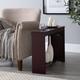 Naomi Home Chairside Table w/ Charging Station, USB Ports & Outlets, Narrow Nightstand, End Table Wood in Brown | 24 H x 22.8 W x 11 D in | Wayfair