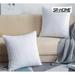 SR-HOME Set Of 2 Soft Plush Big Striped Corduroy Solid Decorative Throw Pillow Covers, Square Pillow Covers - 2 Pieces in White | Wayfair