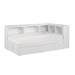 Red Barrel Studio® Chlores Twin Daybed Upholstered/Microfiber/Microsuede in White | 14 H x 41 W x 14 D in | Wayfair