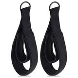 2PCS Double Loop Straps Feet Straps Yoga Double Loop Straps Padded D-Ring Ankle Strap