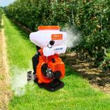 Miumaeov 3 in 1 Backpack Agricultural Mist Duster Sprayer 3WF-3 Gasoline Powered Backpack Sprayer Blower Sprayer Machine with 14L Tank 7500r/min for Garden Agriculture