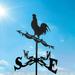 Outdoor Weather Vane Weather Mount Yard Decoration Stainless Steel Direction Vanes Farm Retro Durable Decor