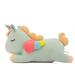 IMISSILLEB Plush Unicorn Stuffed Animal Cute Unicorn Toys Pillows with Rainbow Wings Gift for Girls Pink/White/Yellow/Green