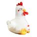 EUBUY Cute Cartoon Chicken Doll Plush Toys Chicken Stuffed Animal Soft Plush Toy for Children Boys Girls White 21.65