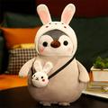 Room Plush Penguin Cross-dress Soft Penguin Pillow Cartoon Stuffed Animals Plush Penguin Toy Penguin Cosplay Plush Toys Penguin Stuffed Toys RABBIT 35CM RABBIT 35CM