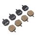 4 Pairs Bicycle Disc Brake Pads for MX2 MX3 MX4 GX-C JAK-5 Caliper Class Resin