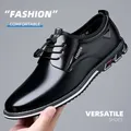 Chaussures d'affaires décontractées pour hommes chaussures formelles à lacets pour hommes