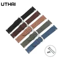Bracelet en cuir UTHAI Z69 de 20mm 22mm accessoires de montre de haute qualité