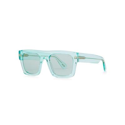 Fausto Square-frame Sunglasses, Sunglasses, , Transparent - Blue - Tom Ford Sunglasses