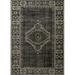 Ahgly Company Indoor Rectangle Mid-Century Modern Mid Gray Persian Area Rugs 6 x 9