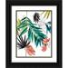 Goldberger Jennifer 15x18 Black Ornate Wood Framed with Double Matting Museum Art Print Titled - Tropical Composition II