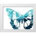 Vess June Erica 32x25 White Modern Wood Framed Museum Art Print Titled - Butterfly Imprint I