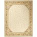 Aubusson Weave 973047 8 x 10 ft. Rennes Flat Woven Area Rug Ivory & Ivory