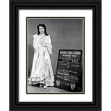 Hollywood Photo Archive 14x18 Black Ornate Wood Framed with Double Matting Museum Art Print Titled - Wardrobe Test - Giant - Elizabeth Taylor