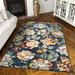 Simply Southern Cottage Franklin Floral 5 X 7 Dark Blue Area Rug