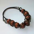 Anthropologie Jewelry | Anthropologie Wooden Bead Necklace | Color: Black/Brown | Size: Os