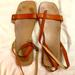 J. Crew Shoes | J Crew Strapy Sandals | Color: Orange/Tan | Size: 10