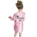 Kid Toddler Baby Solid Girls Robes Silk Satin Birthday Sleepwear Kimono Bathrobe Girls Tops Blouse Designs Latest for Girls Tops Pack Shirt Girls Girl Long Sleeve Shirt Pack Thick Girl Clothes Women