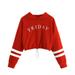 Letter Kids Teen Pullover Tops Print Sweatshirts Clothes Stripe Girls Hooded Girls Tops Hoodies for Teens Girls Trendy Boys Hoodie Rainbow Stripe Sweater Toddler Cute Long Sleeve Tops for Teen