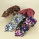 RBOCOTT – cravate de mariage en coton pour hommes et femmes 8cm Style rétro motif Floral