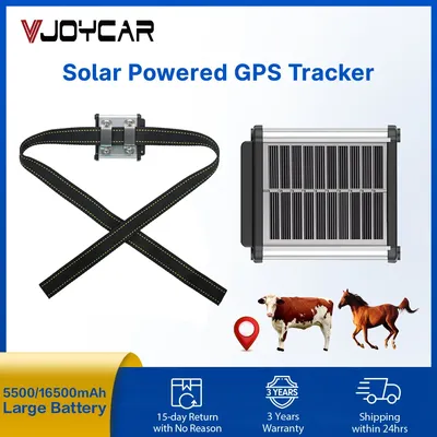 Traqueur GPS avec panneau solaire pour bétail collier de grande batterie pour bétail cheval