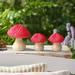 Mainstays Outdoor 3PK Resin Red Mushroom Garden Statuary