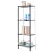 IVV 4 Tier Adjustable Storage Shelf Metal Storage Rack Wire Shelving Unit Storage Shelves for Pantry Closet Kitchen